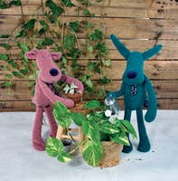 MAÏLOU TRADITION - Wholesale Stuffed/Plush Toy - Kids & Baby - LES POPs - Mamache the cow - Pink - 40 cm1