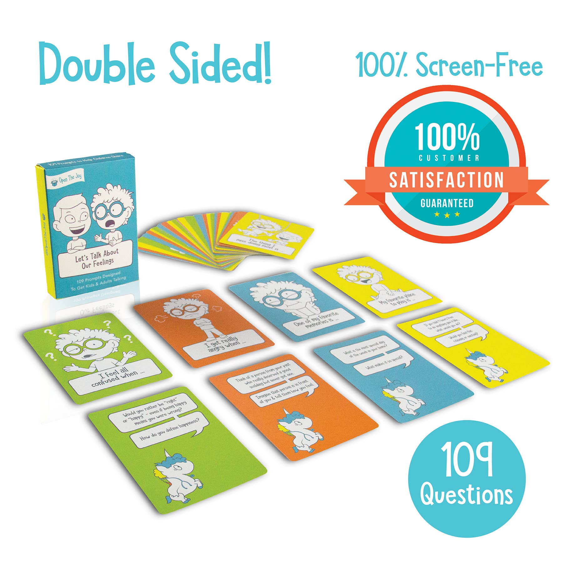 Open The Joy - Wholesale Card Game - Let's Talk: Conversation Starters for Kids | Single Decks1