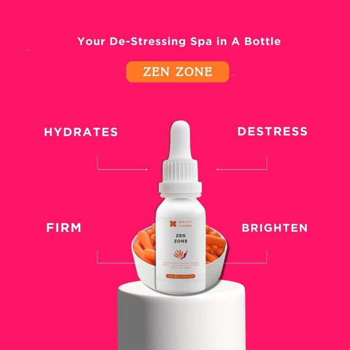 Beauty Cleanse Skincare - Wholesale Gezichtsolie - Zen Zone Wortel Algen Gezichtsolie Serum | Pro-Aging 20ML1