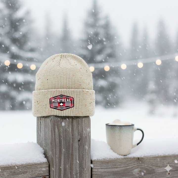 Northern Icons Canada - Wholesale Beanie – Unisex - Montreal Canada Knit Toque – Speckled Ribbed Winter Beanie Hat for City Adventure Lovers4