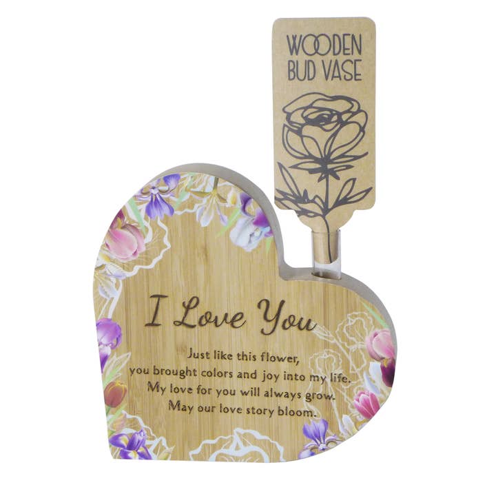 Heart Vase: I Love You for wholesale by Tobin Tate