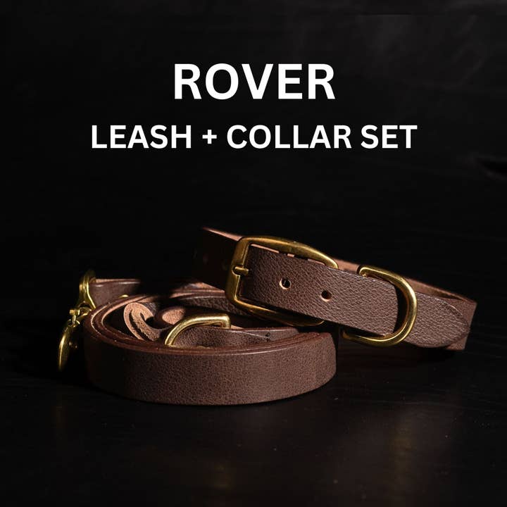 Rover Hundeleine- und Halsband-Set aus Leder für den Großhandel von NAB LEATHER