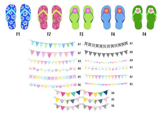 Mermaid Marys – wholesale Art print – Framed Personalised Family Flip Flop Print8