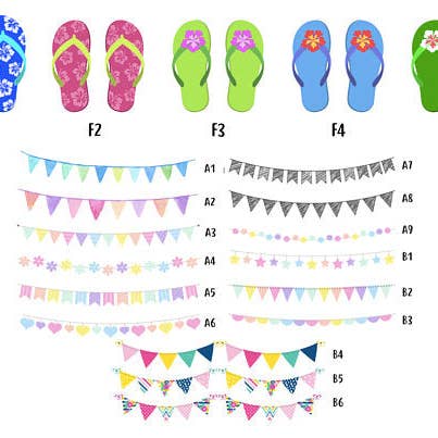 Mermaid Marys – wholesale Art print – Framed Personalised Family Flip Flop Print8