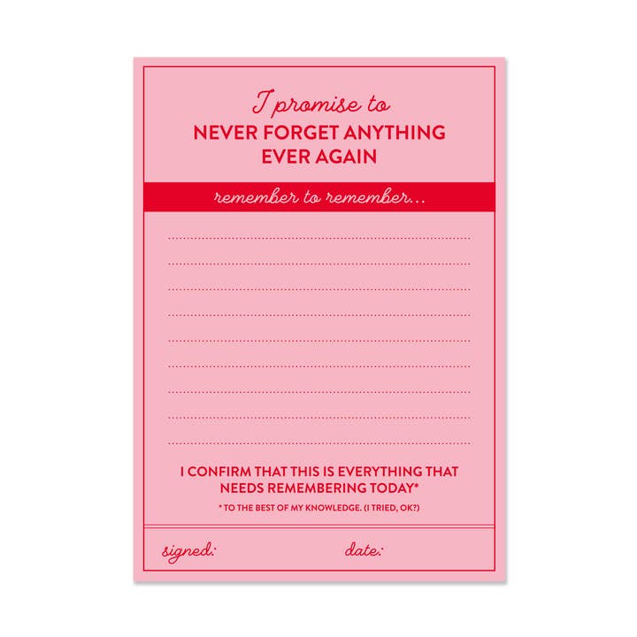 Blocco Note Mai Dimenticare | Blocco Lista A6 per la vendita all'ingrosso da parte di Stormy Knight