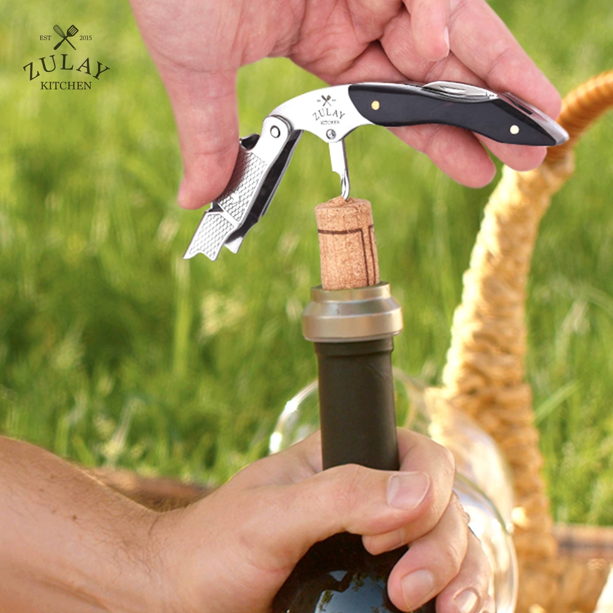 Zulay Kitchen - Wholesale Bottle/Wine Opener - 3-in-1 Waiter Corkscrew Wine Bottle Opener11