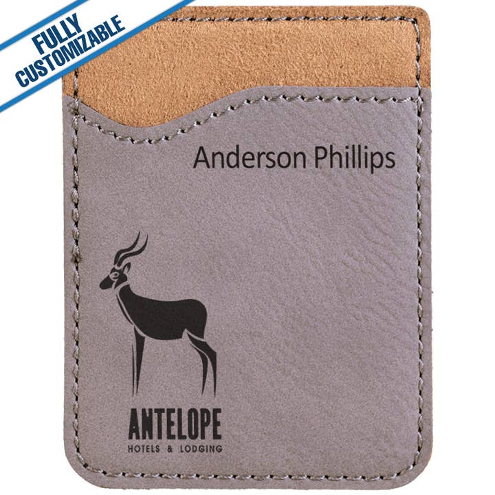 GiftWorksPlus - Wholesale Phone Wallet - Unisex - Leatherette Phone Wallet - Fully Customizable4