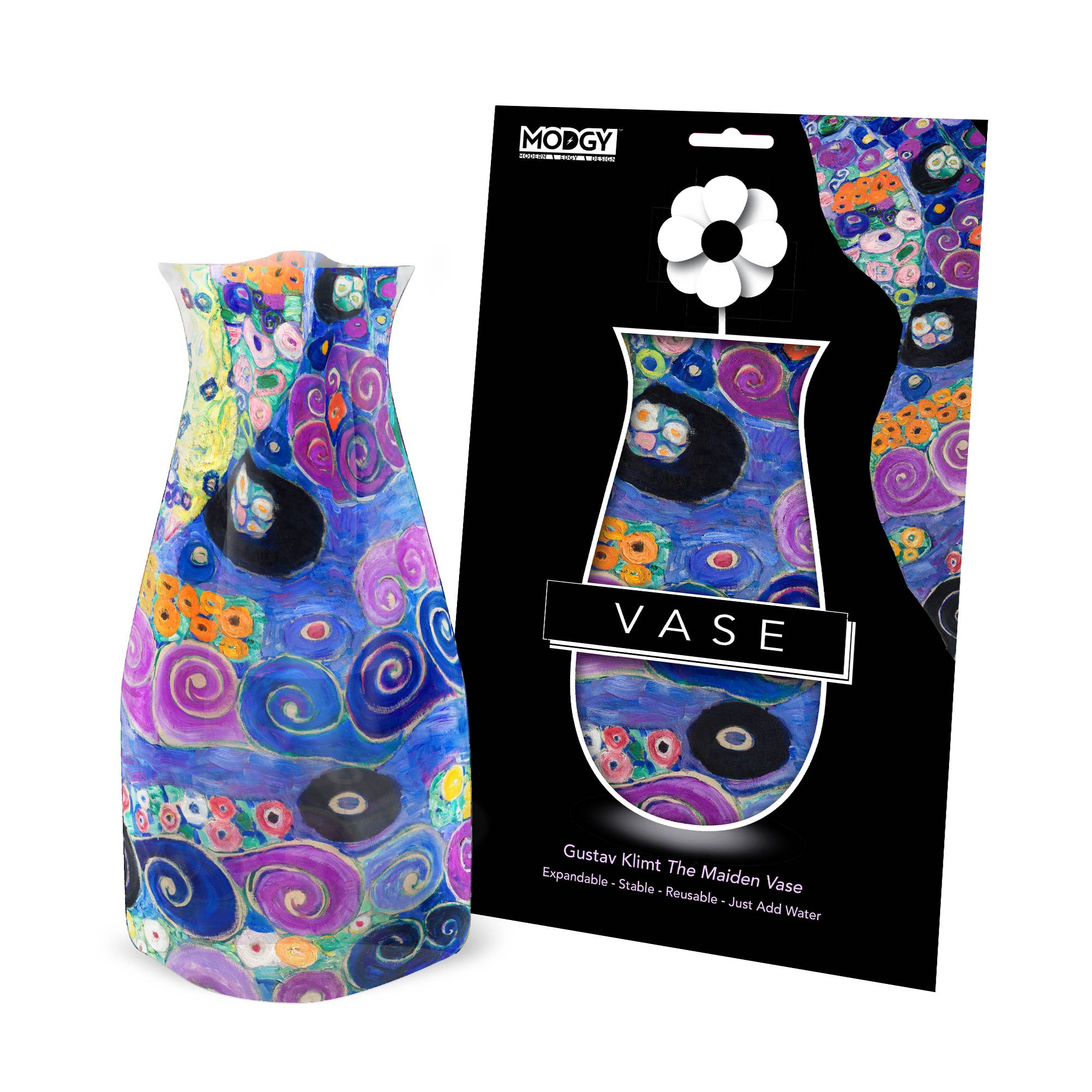 Modgy - Wholesale Vase - Modgy Expandable Vase - Klimt Young Maidens2