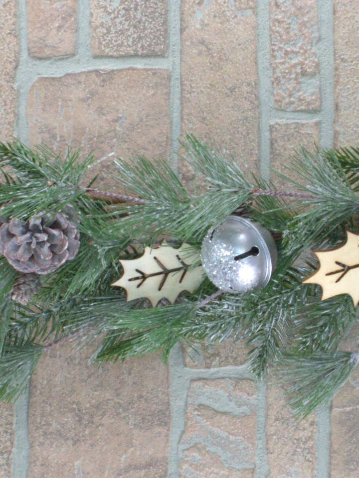 Silver Bells 4ft Garland for wholesale by Wholesale Home Decor