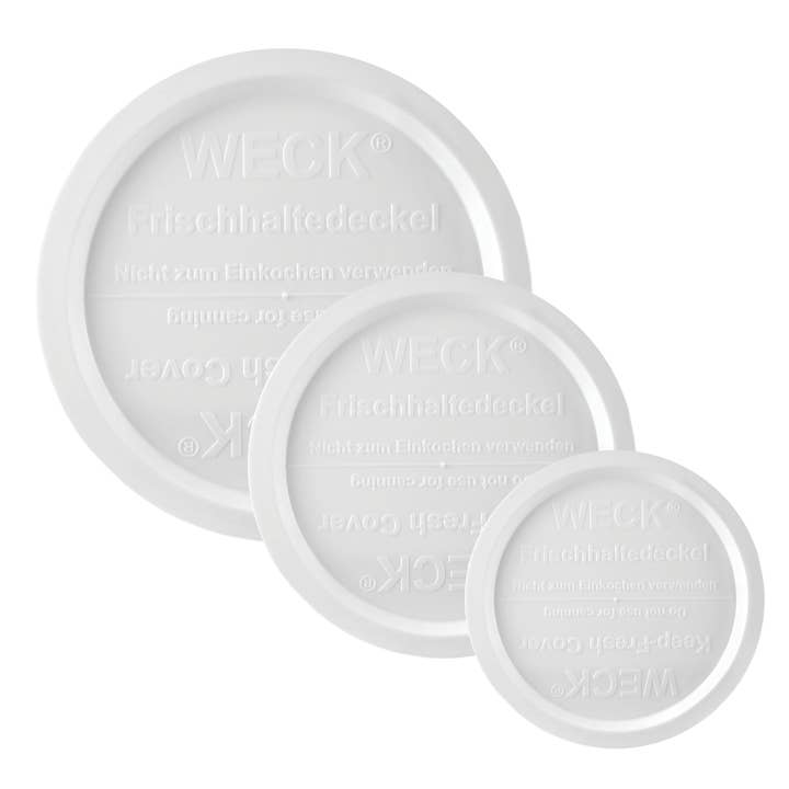 Ventures Int'l Products Inc. - Wholesale Food Storage Container - WECK® Keep Fresh Cover S, M, L - White0