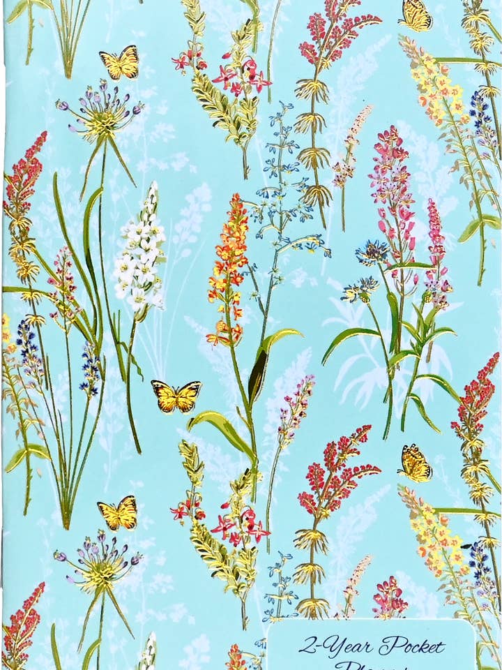 2027-28 Blooms & Butterflies 2-Year Pocket Planner for wholesale by Peter Pauper Press