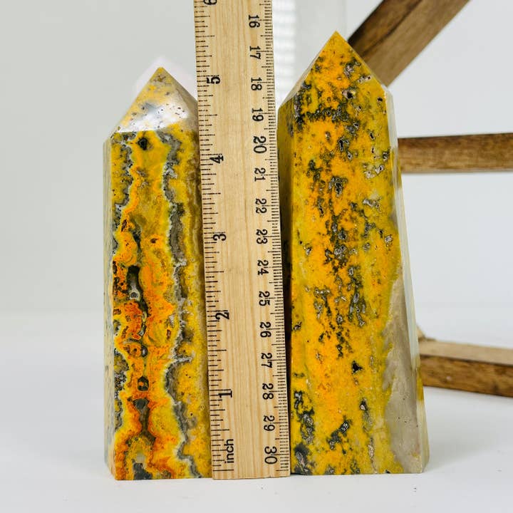 Rock Paradise - Wholesale Spiritual Stone/Crystal - Bumble Bee Jasper Crystal Point YOU CHOOSE4