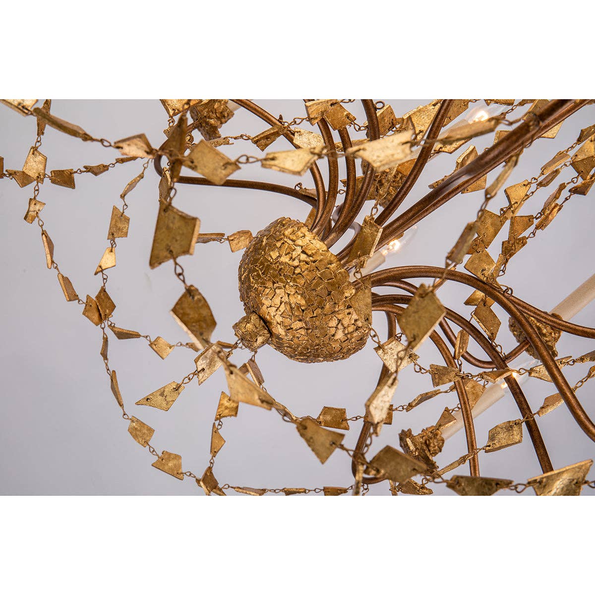 Lucas McKearn - Wholesale Chandelier/Hanging Light - Mosaic Extra Large 15 Light Chandelier in Antiqued Gold3