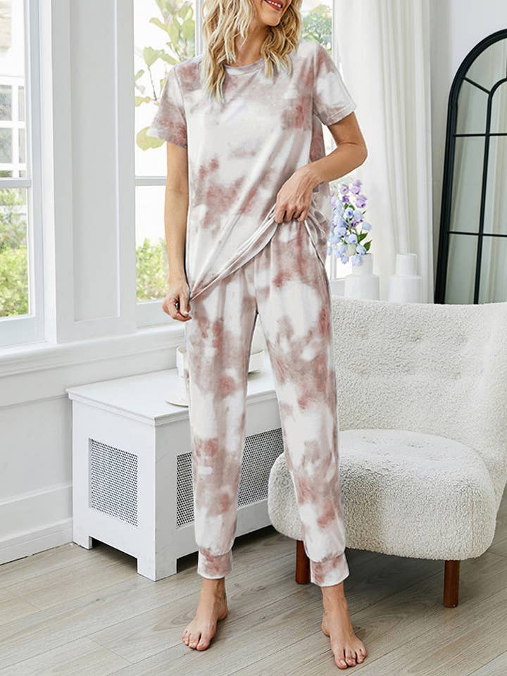 Ensemble de détente à manches courtes avec détail de poche pour la vente par Aria Romance