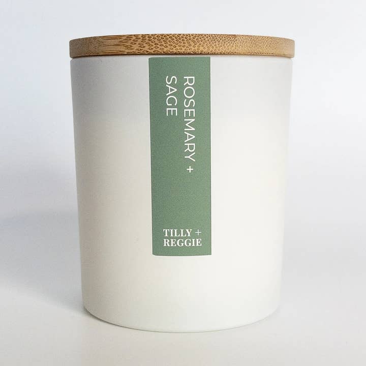 Soy Wax Candles | Classic Collection | Rosemary + Sage for wholesale by Tilly + Reggie