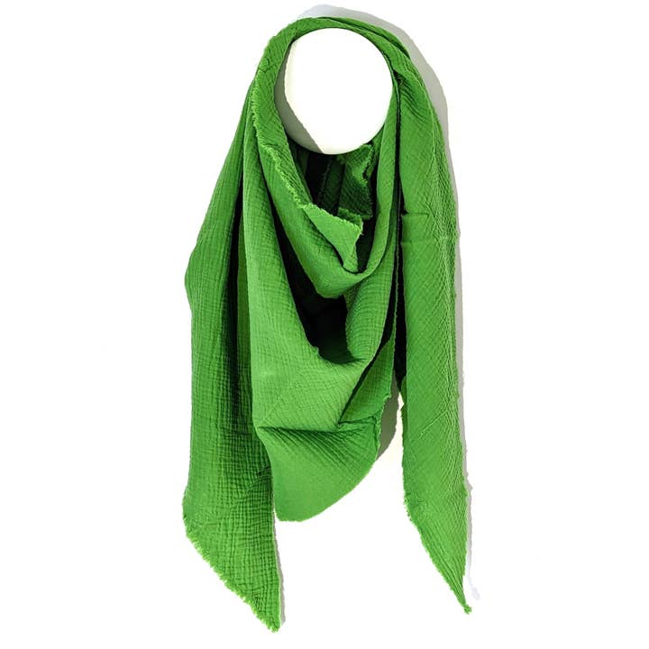 Tempest Designs – wholesale Scarf – Women's – Italian cotton raw edge plain scarf18
