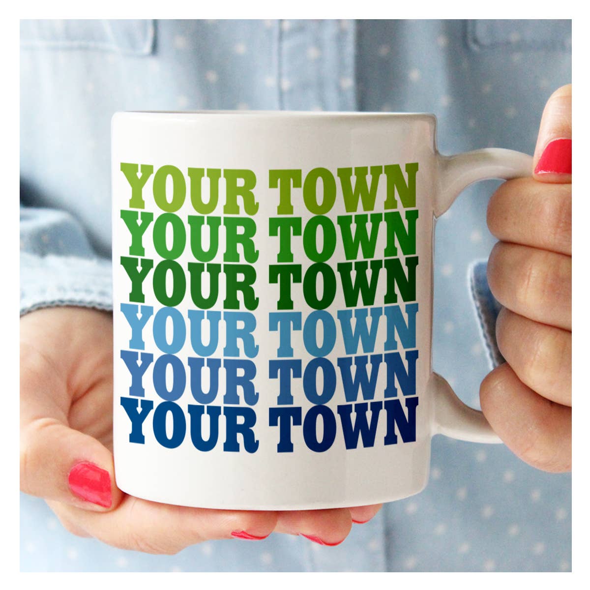 Rock Scissor Paper - Wholesale Coffee Mug - Personalized City Ceramic Mug - Supergraphics name drop1