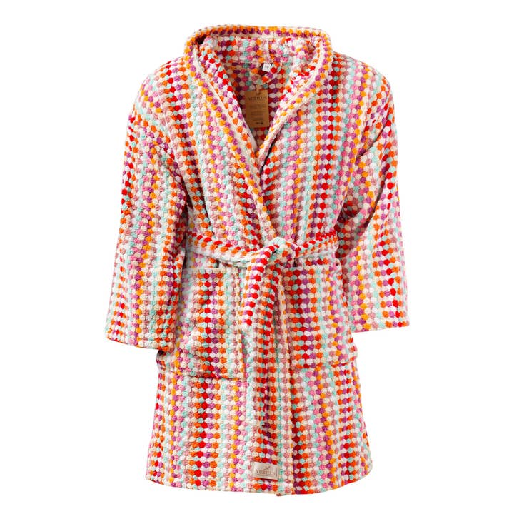 Robe de Bolhas Feito à Mão, Roupão de Banho com Pompom Tear Manual 100% Algodão11 por atacado de YURTLUS