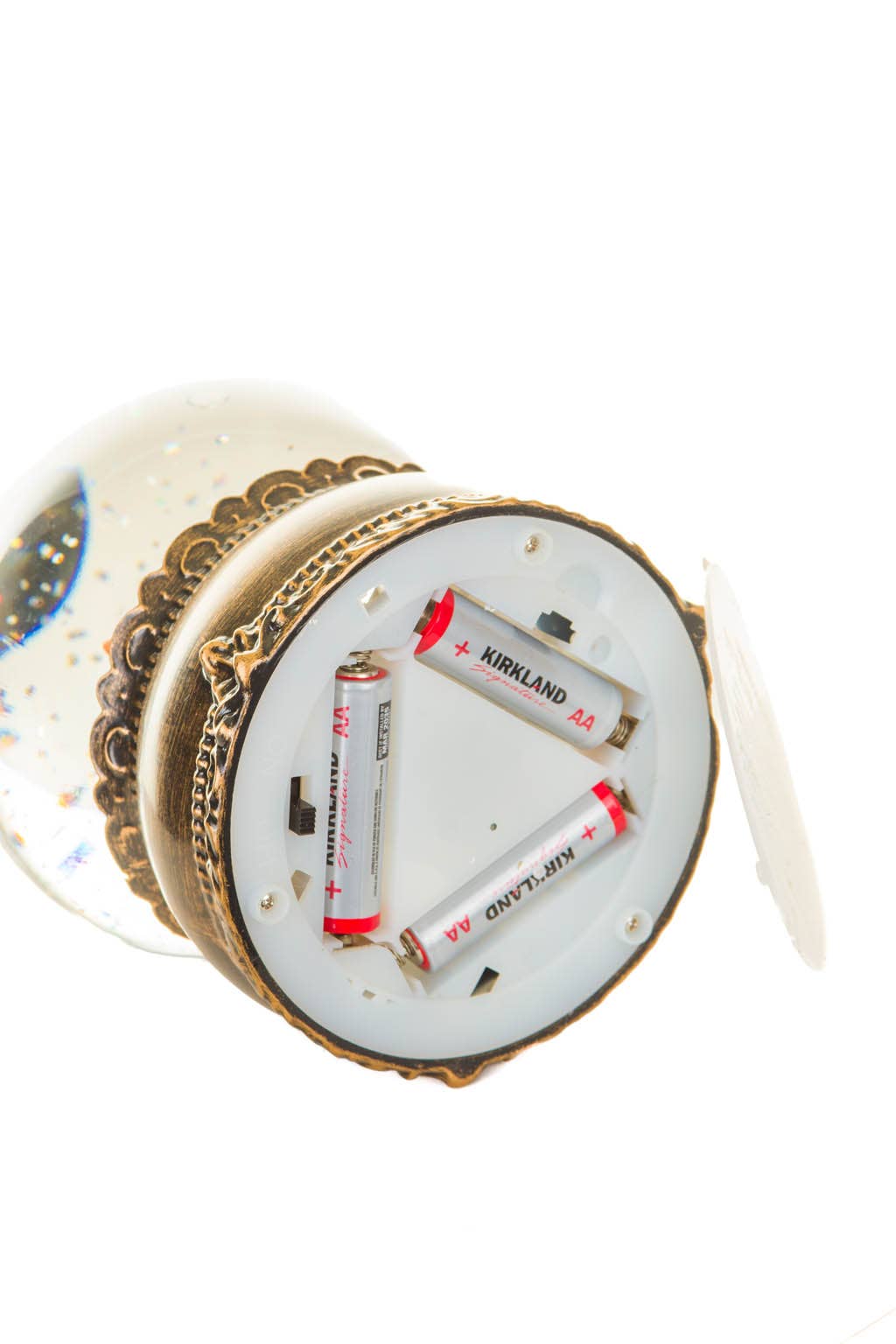 Starlight Collection - Wholesale Snow Globe - Brass LED Bauble Snow Globe with Snowman3