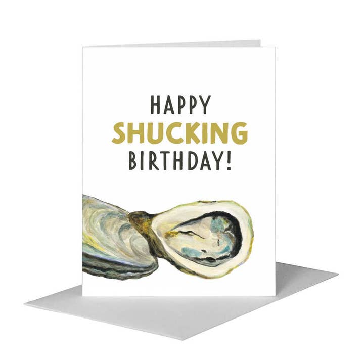 Oysters, Greeting Card (#8448E) for wholesale by Printed Canvas