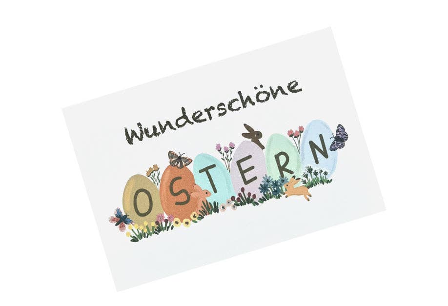 Colourina Design - Wholesale Easter Card - Colourful Floral Eggs | Easter Card2