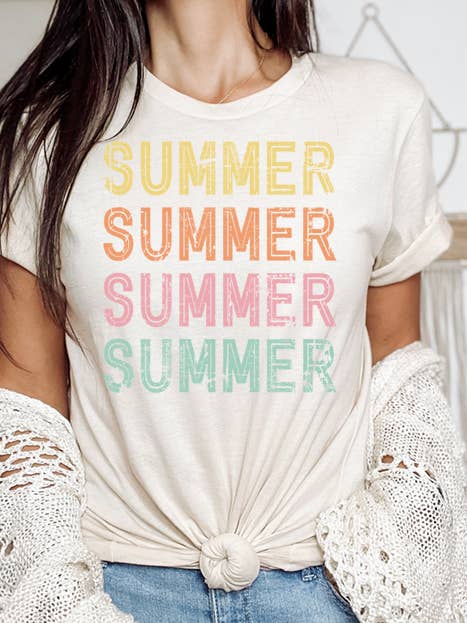 Summer Summer Summer Tee for wholesale by Wildberry Waves