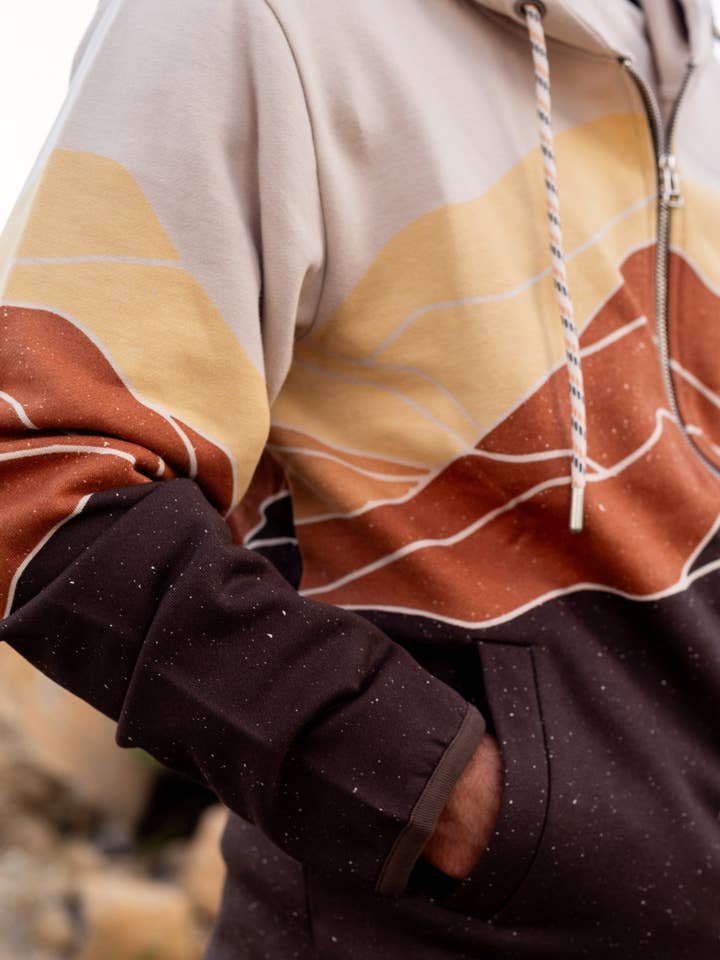 Happy Earth - Wholesale Hoodie – Unisex - Retro Range Zip Hoodie3