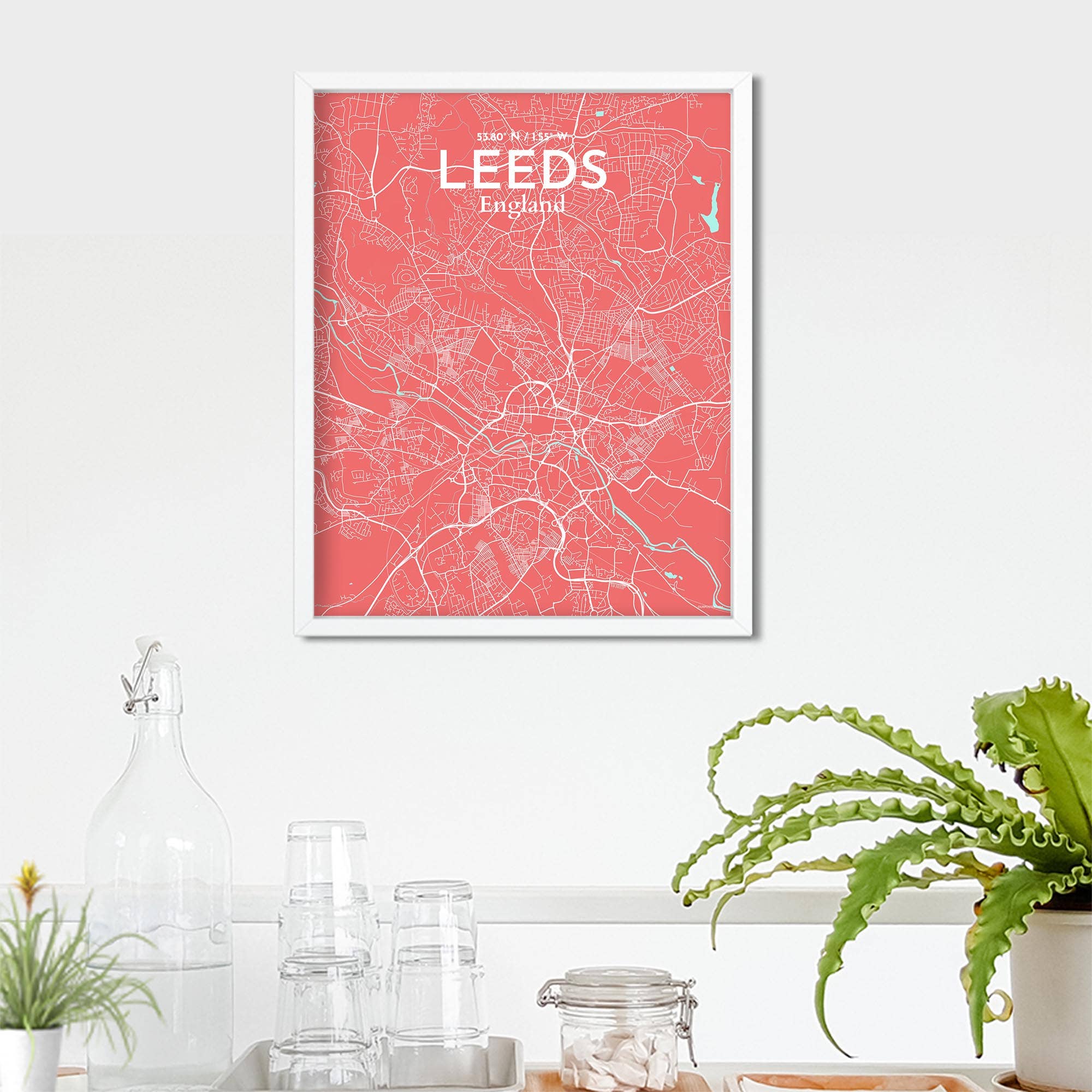 OurPoster.com – wholesale Poster – Leeds karta affisch235