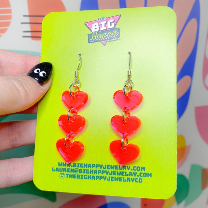 Pendiente colgante de corazón para venta al por mayor de The Big Happy Jewelry Co