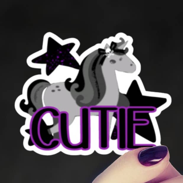 Cutie Laptop Sticker Bumper Sticker for wholesale by Death To Aphrodite