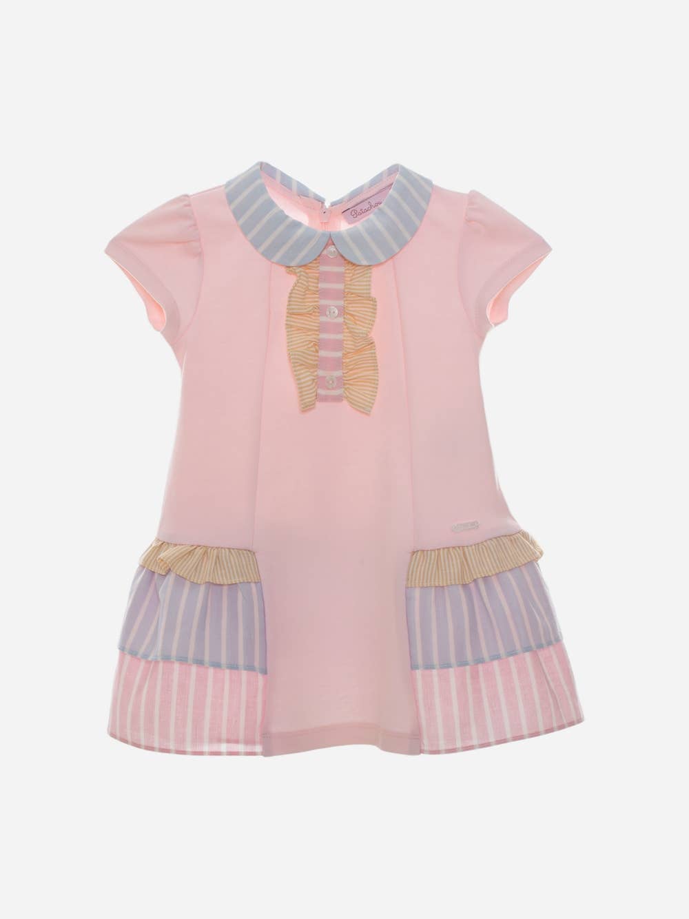 Patachou – wholesale Dress – Baby – Girls pink dress with colourful details