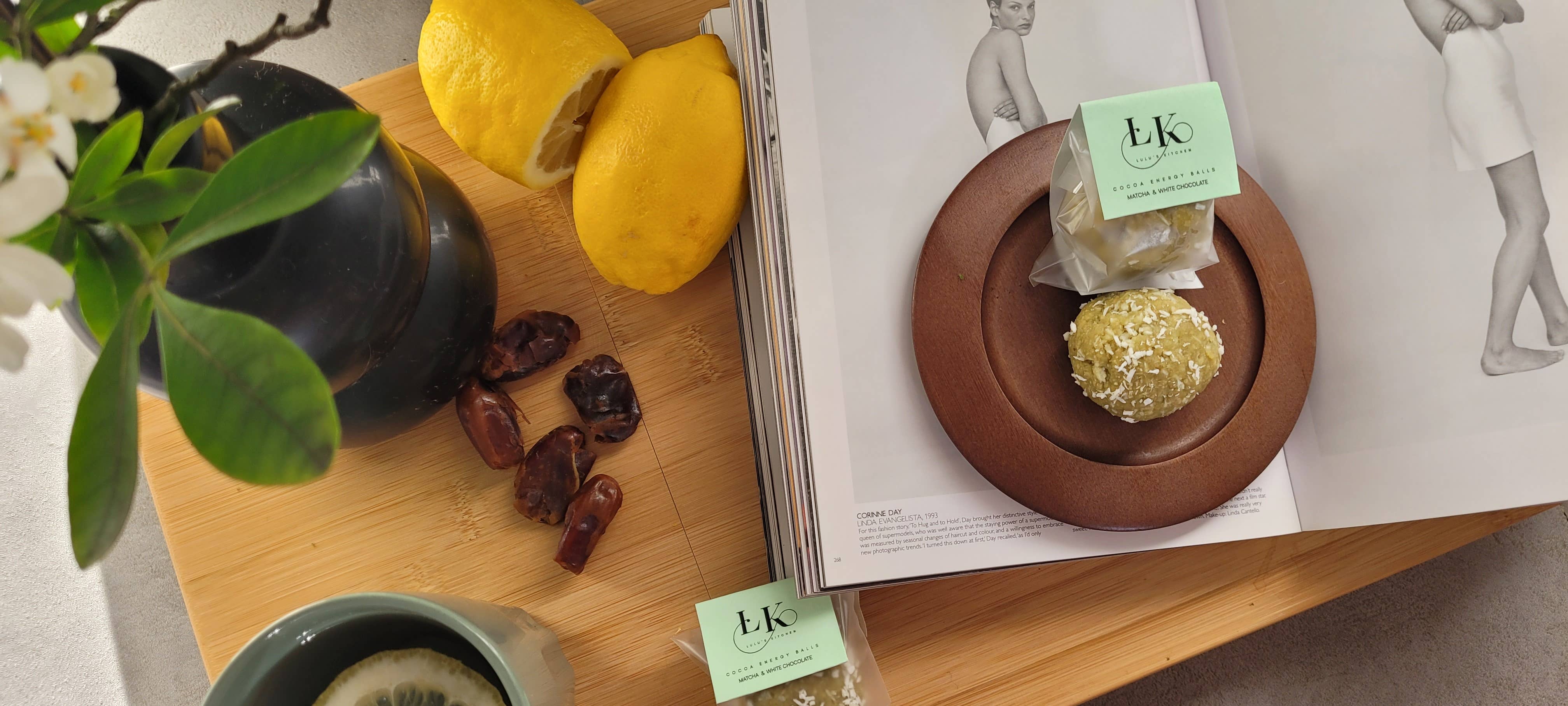 Lulu's kitchen - Wholesale Snack Bar - Coco-Matcha Energy Ball with White Chocolate & Coconut 2