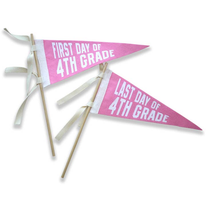 The Letterman Co – Bandeira por atacado – Primeiro dia Galhardete escolar no último dia - ROSA4