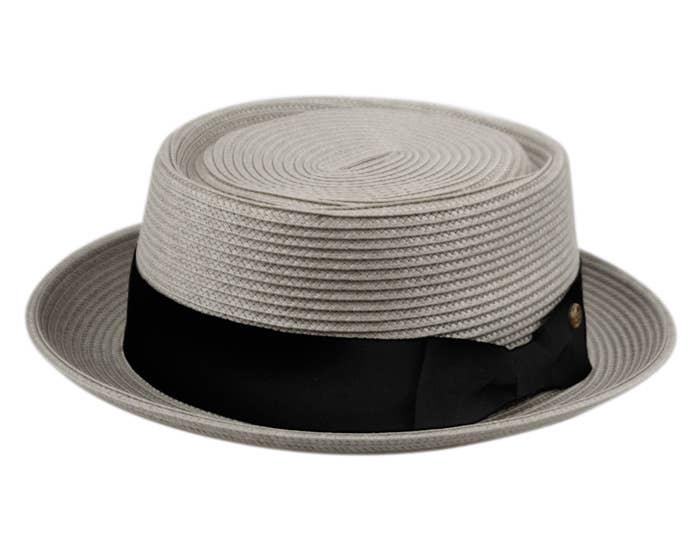 Epoch hats - Wholesale Fedora - Unisex - Poly Braid Pork Pie Hats Derby Fedora Upturn Brim Hat2