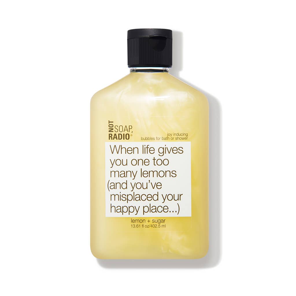 Not Soap, Radio - Vente Lotions corporelles/Gels douches - Gel douche/bain « Quand la vie vous donne trop de citrons... »