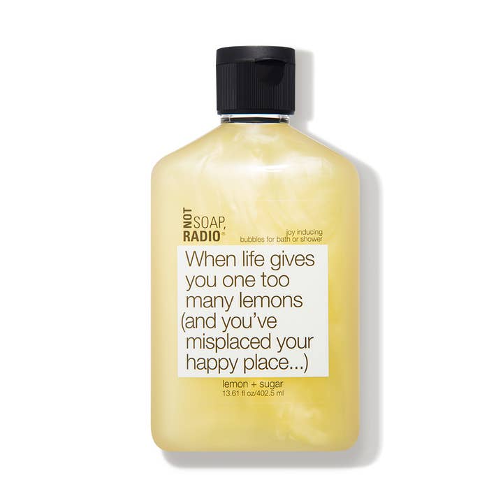 Not Soap, Radio - Vente Lotions corporelles/Gels douches - Gel douche/bain « Quand la vie vous donne trop de citrons... »0
