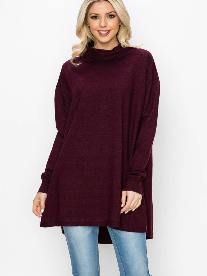 Sarah Tunic Knitted Sweater for wholesale by Joh Apparel
