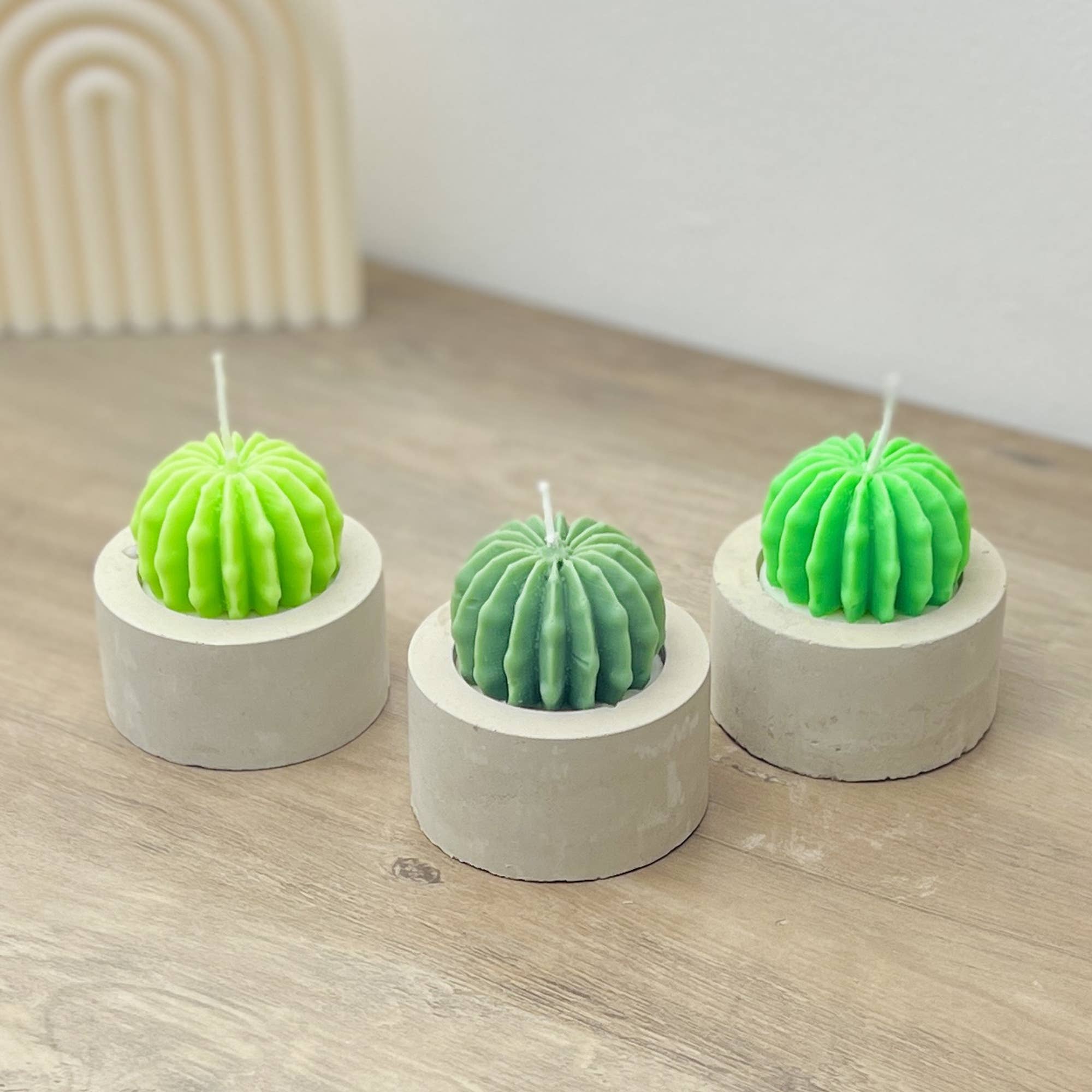 Eli and Things – wholesale Novelty candle – Round Barrel Cactus Candle - Cactus Home Decor - Cacti Gifts7