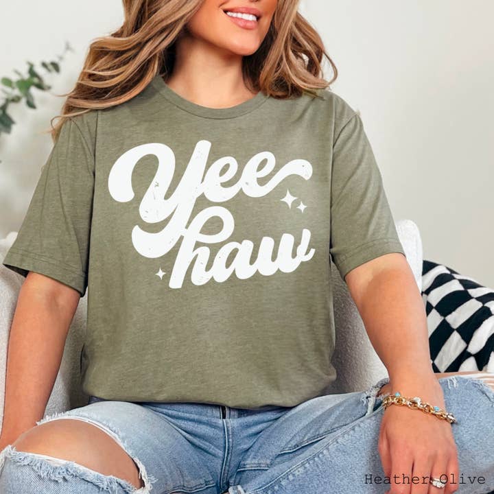 Shoppe SHC - Wholesale Screen Printed T-Shirt - Women's - Yee Haw Graphic Tee | Country Graphic Tee | Bella Canvas14