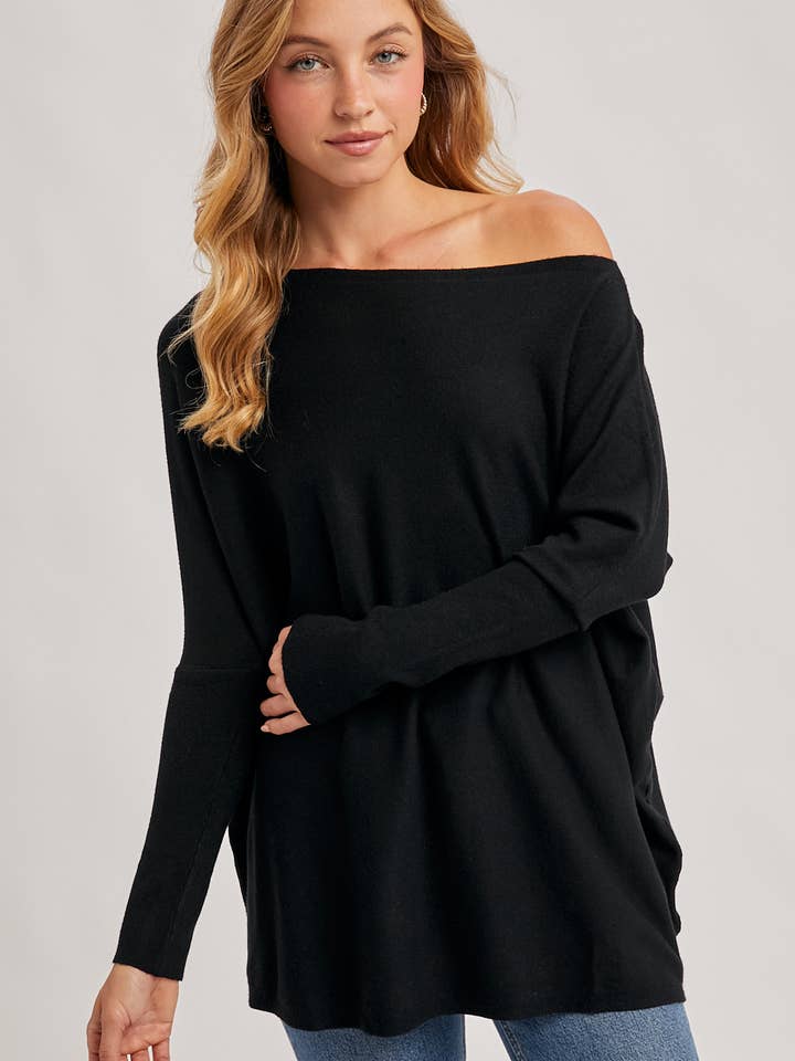 Bluivy - Wholesale Tunic - Women's - FLOWY BOATNECK DOLMAN TUNIC - ST. PATRICK'S DAY23