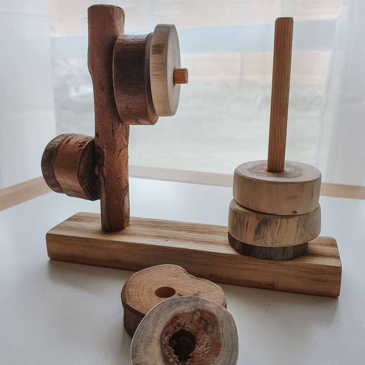 Q Toys - Wholesale Stacking rings game – Baby - Montessori Horizontal and Vertical Stacker1