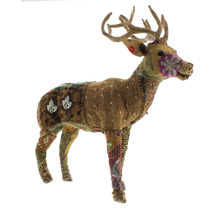 HomArt - Wholesale Decorative Figurine - Bavarian Forest Stag Standing - Lrg - Deep Brown