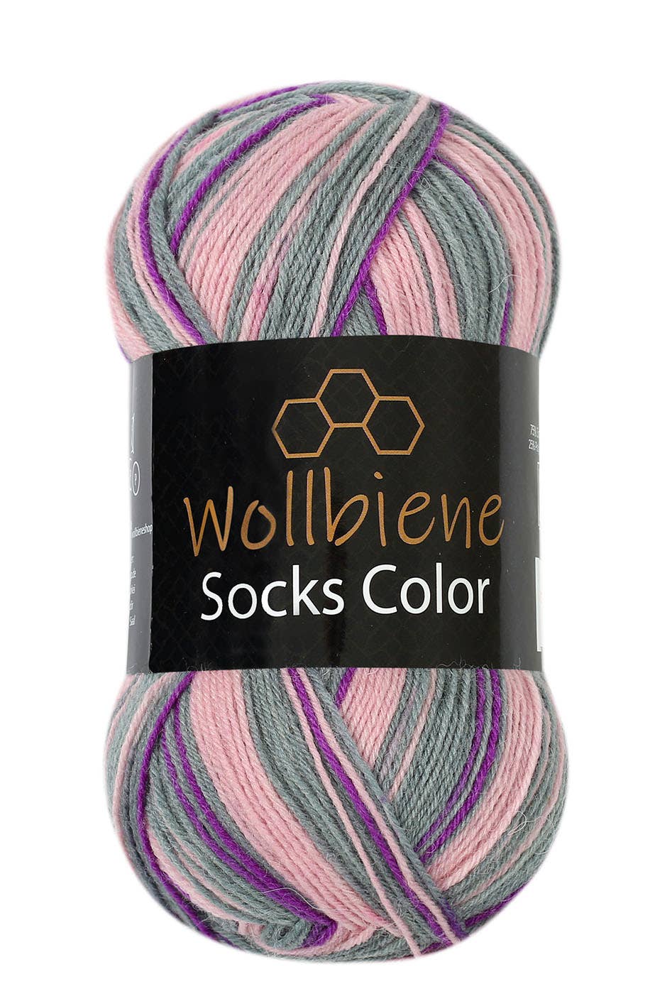 Wollbiene - Venta al por mayor Hilos - Hilo para calcetines Wool Bee Socks Color, 100 g, grosor 4 hebras23