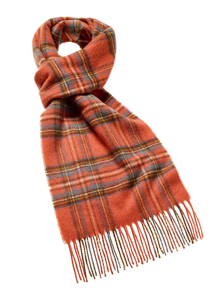Antique Royal Stewart Tartan Scarf - 100% Merino Lambswool for wholesale by Bronte Moon