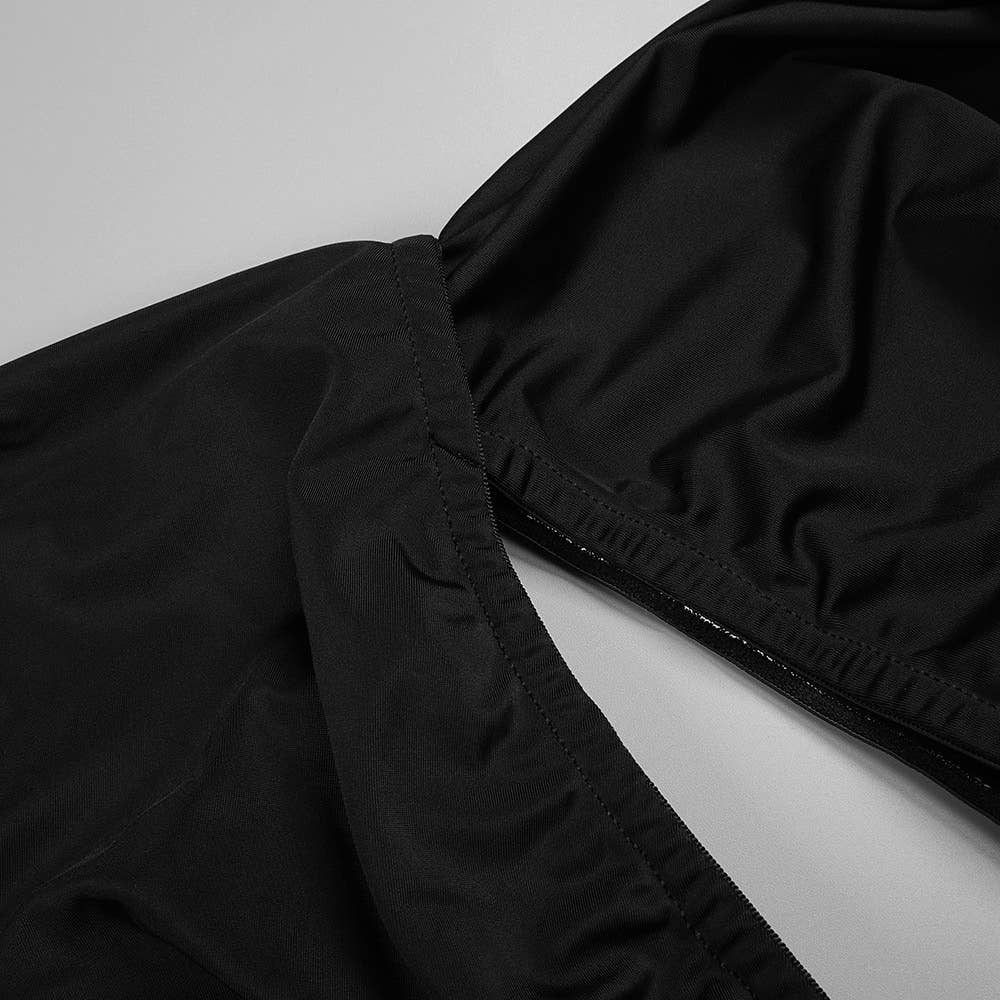 Noir Sanyao Fashion - Robe longue élégante fendue à épaule asymétrique en vente sur Faire22