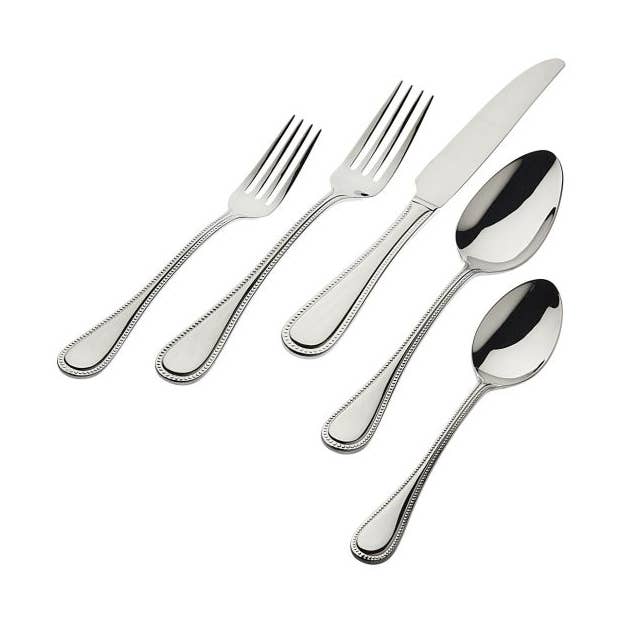 18/0 Stainless Steel 20pc Bead Flatware Set-Service for four for wholesale by Godinger