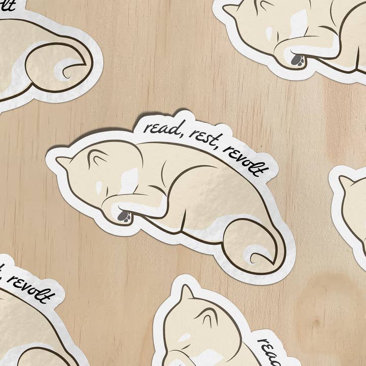 Leggi Riposa Rivolta Adesivo Shiba per la vendita all'ingrosso da parte di Moonymade