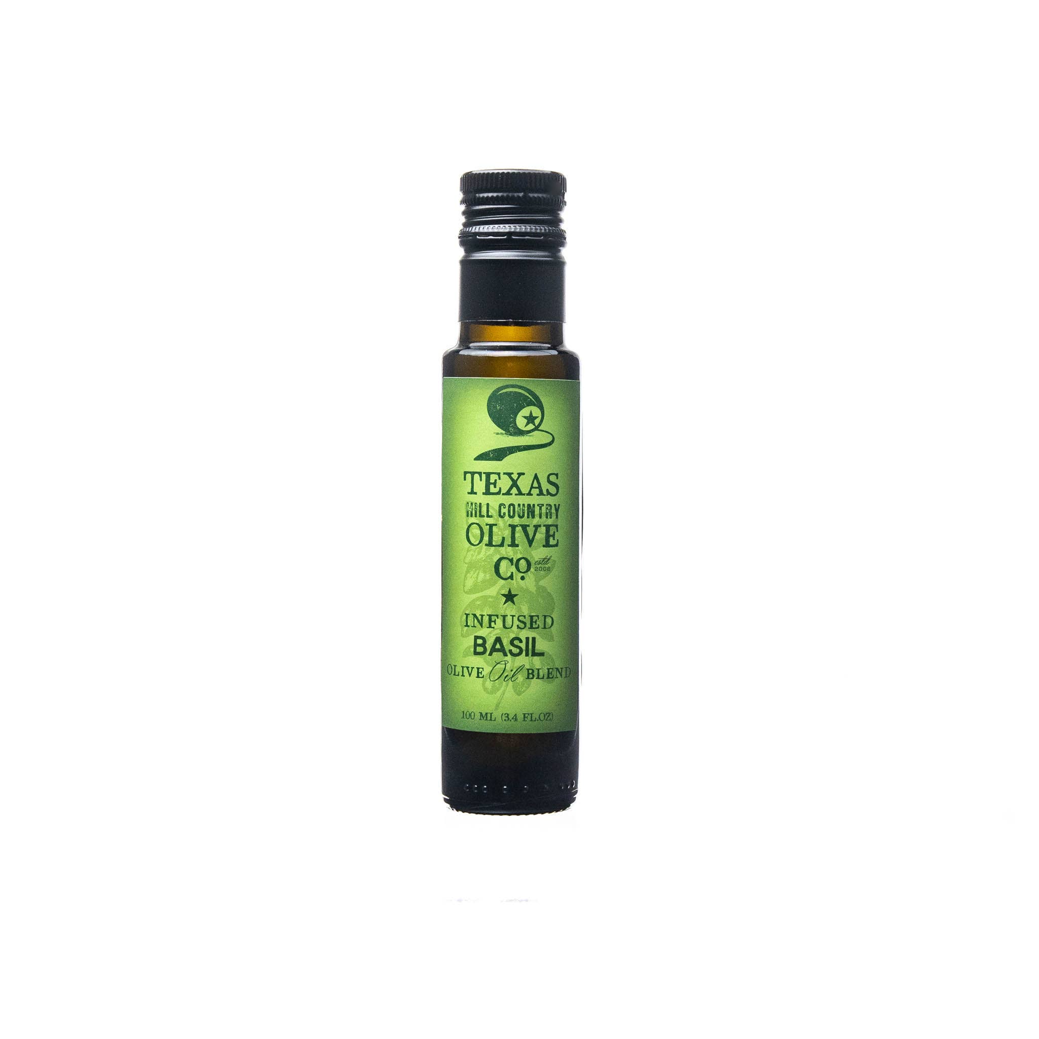 Texas Hill Country Olive Co. - Wholesale Olive Oil - Basil Infused Olive Oil - 100ml.
