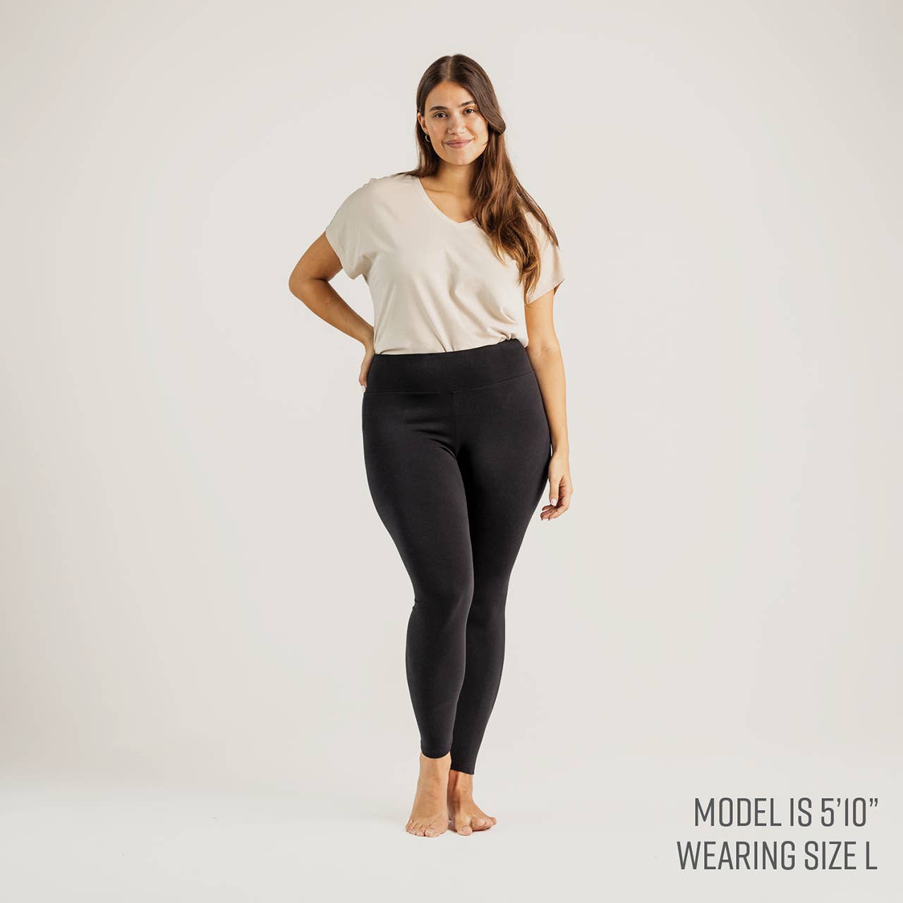 Black Organic Cotton Ribbed Leggings for wholesale on Faire1