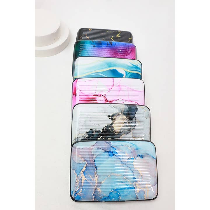 MIX COLOR Marble Design Ulta Slim Card Caddy for wholesale on Faire